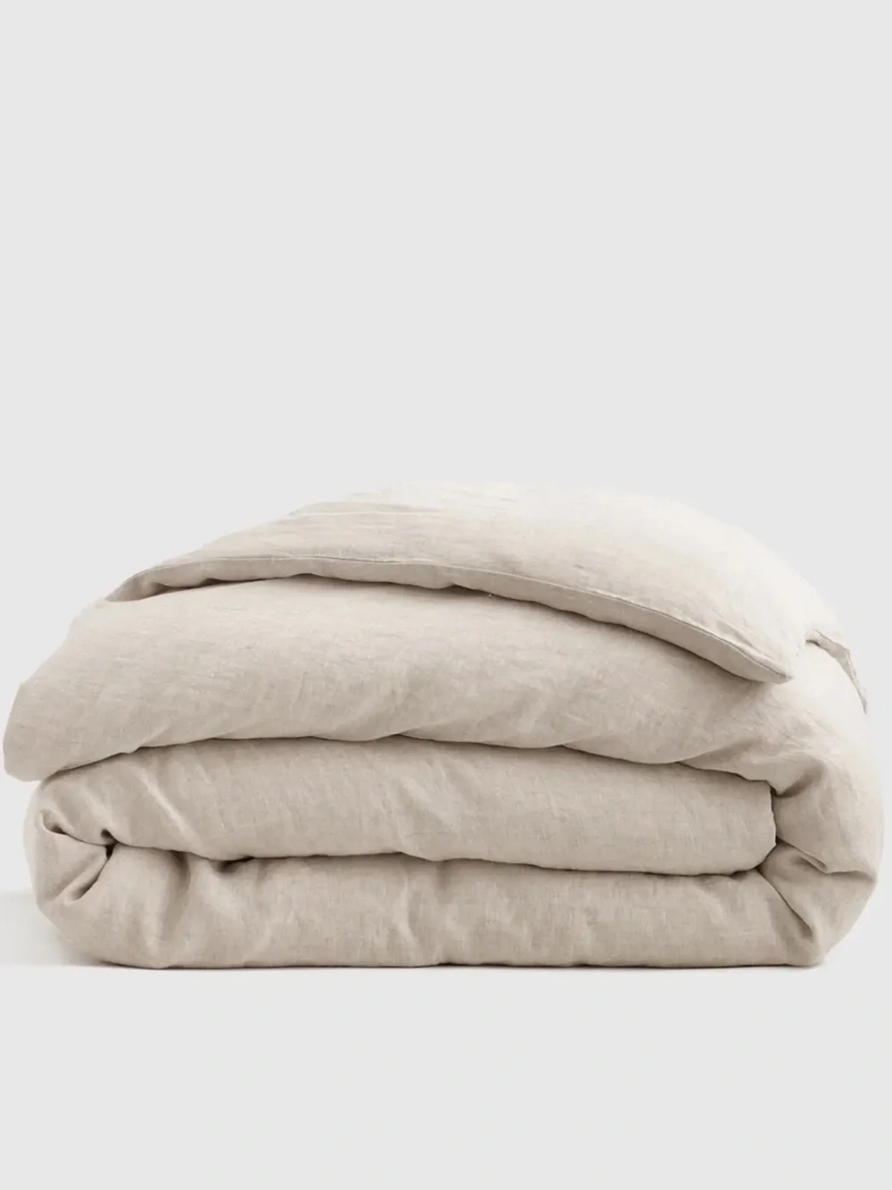 NWOT QUINCE European Linen Duvet Natural Chambray King / Cal King